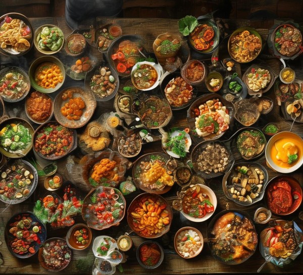 温暖的美食，舌尖上的活力与和谐